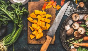Veggies On Cutting Board