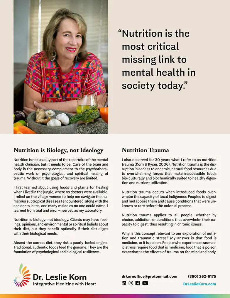 Dr Leslie Korn Press Kit Integrative Medicine