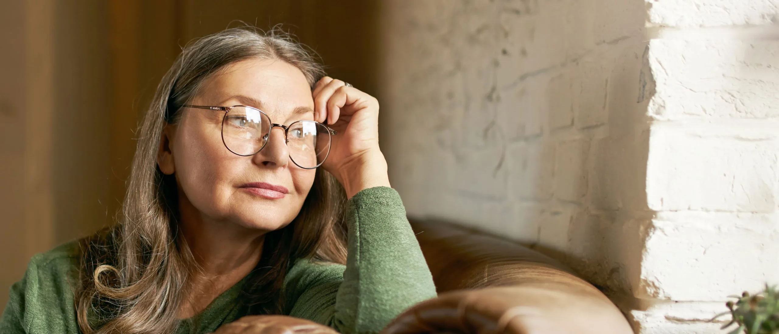 A middle-aged woman with mood disorder