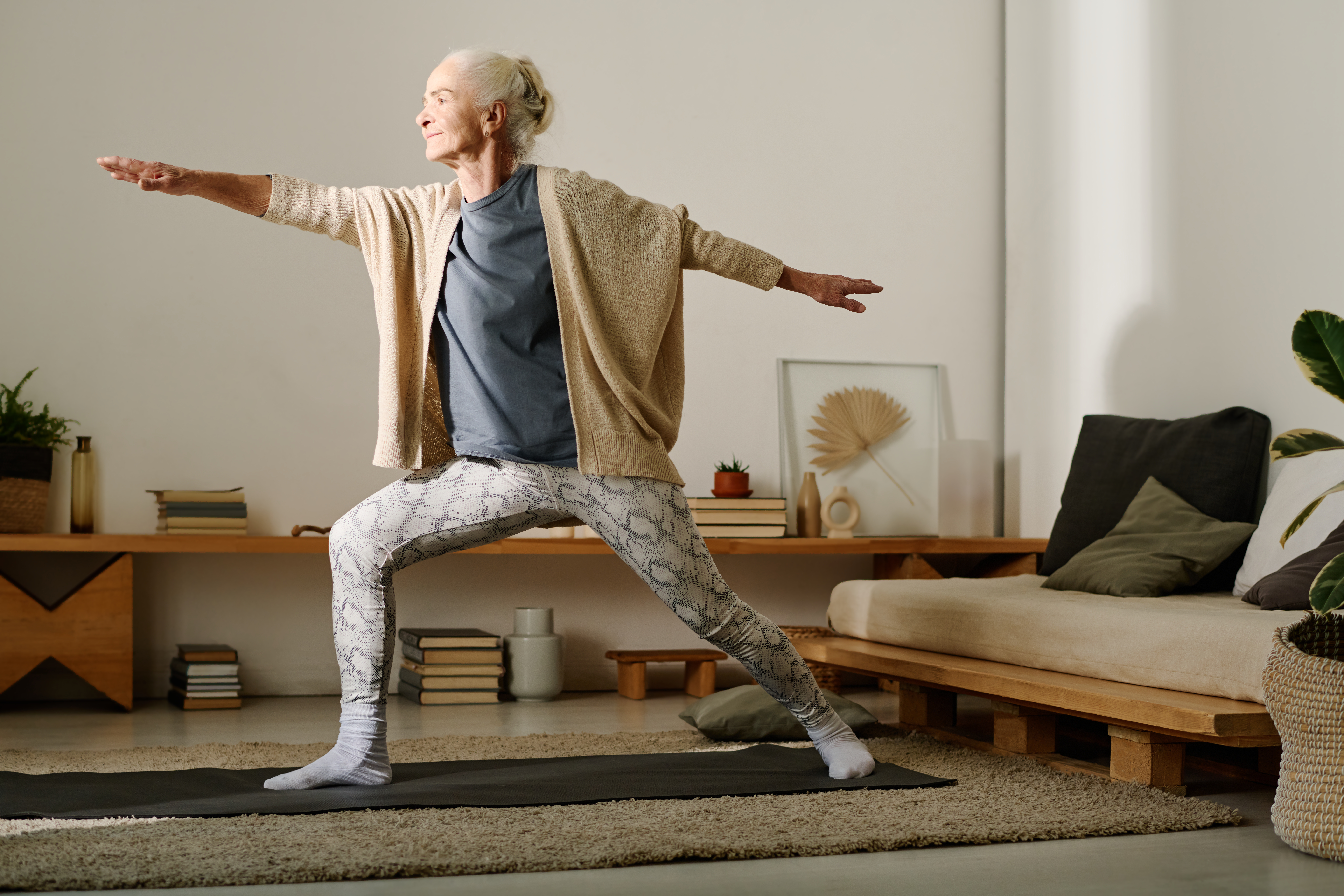 Older Woman Practicing Yoga
