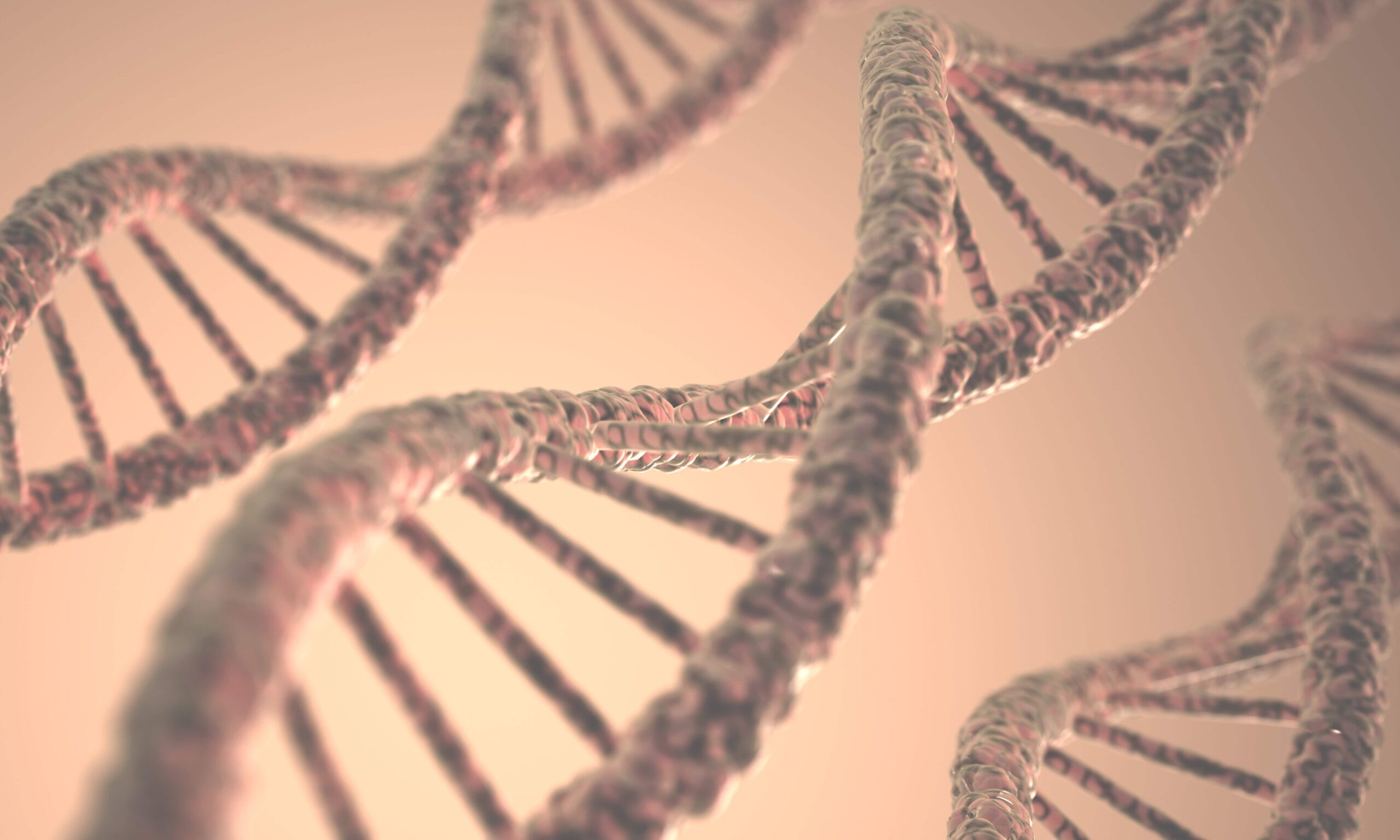 3D illustration of a DNA double helix representing genetic testing and personalized medicine